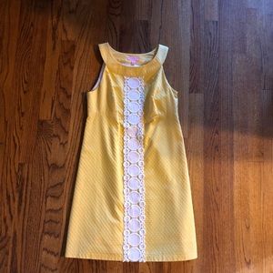 Yellow Lilly Pulitzer Dress, Size 0